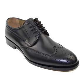 Луксозни мъжки обувки Bergamo 61106Black