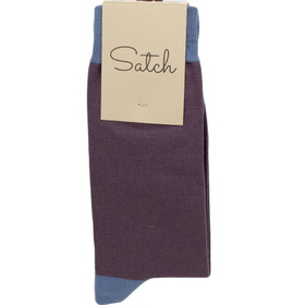 Чорапи Satch - патладжан-светло синьо 